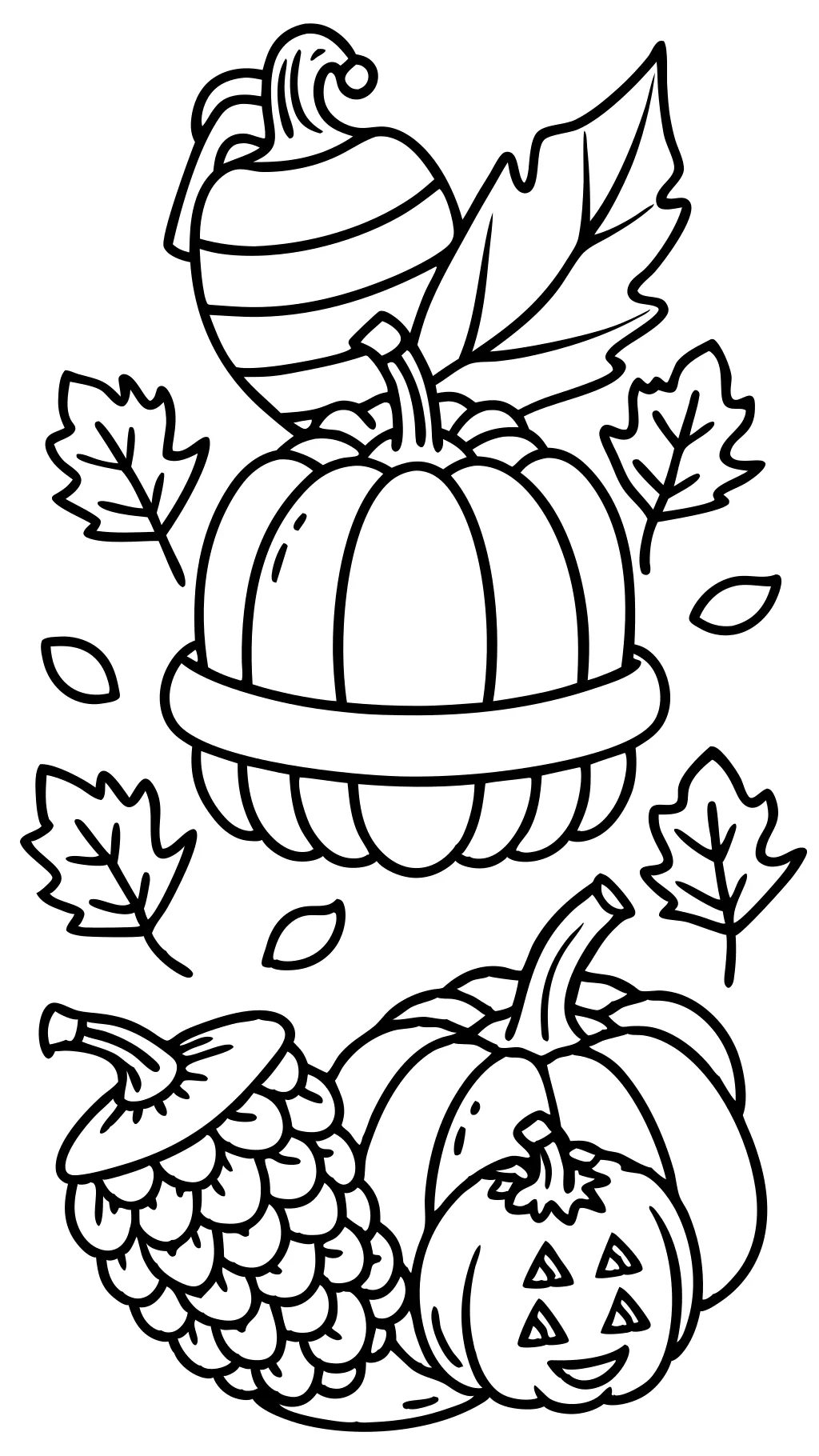 fall coloring pages printable